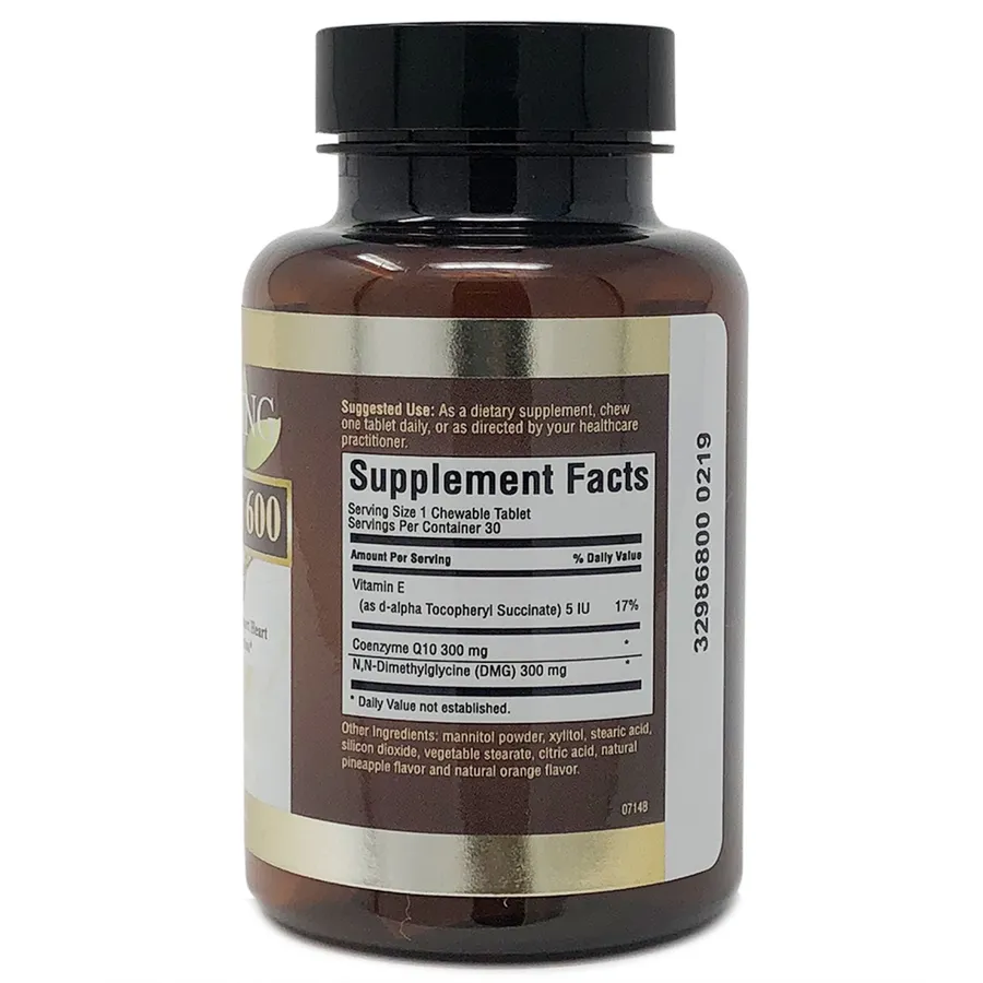 EnerCoQ10 600 mg Chewable, label