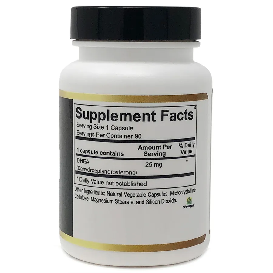 DHEA 25 mg, label