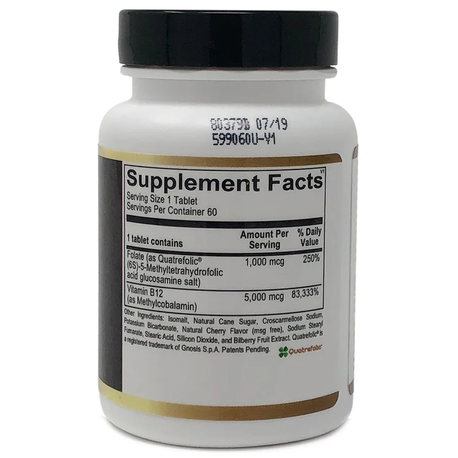 Methylated B12 & Folate, label