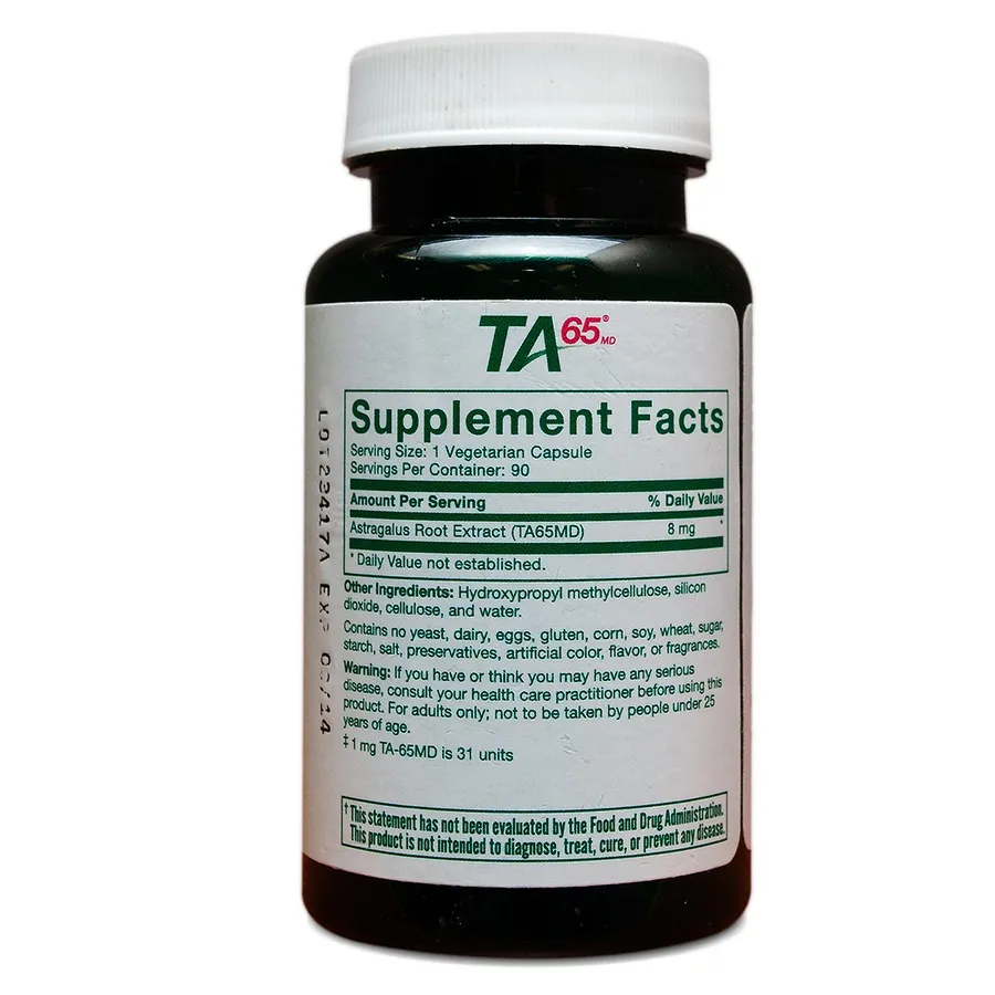 TA-65MD® 250 Units, label
